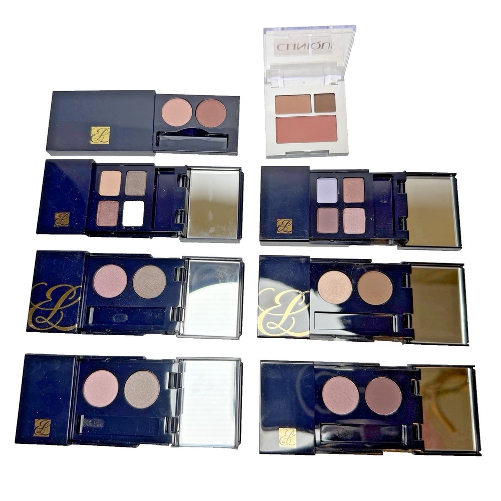 Estee Lauder Eyeshadow Lot Signature and Pure Color 8 Compacts NEW
